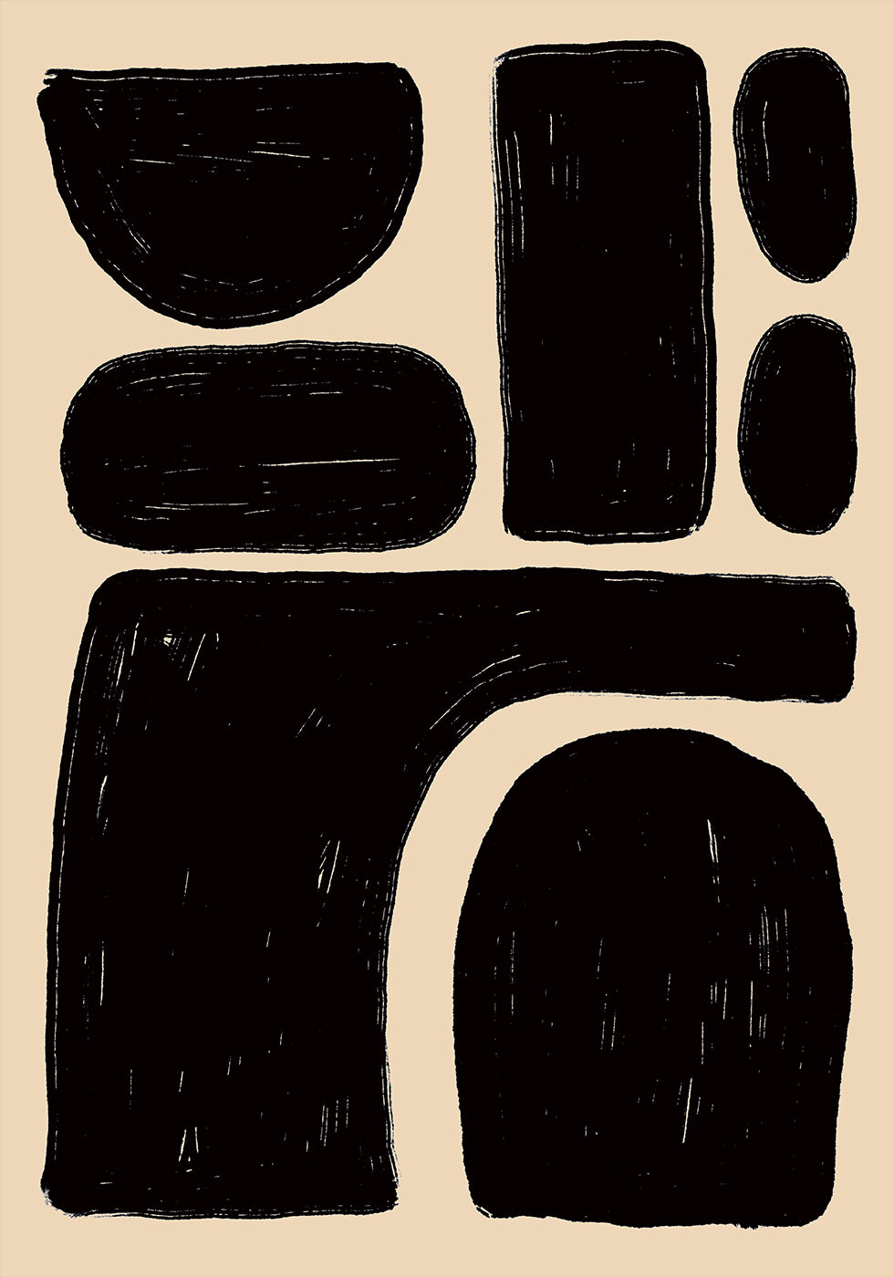 Bold Abstract Shapes Plakat