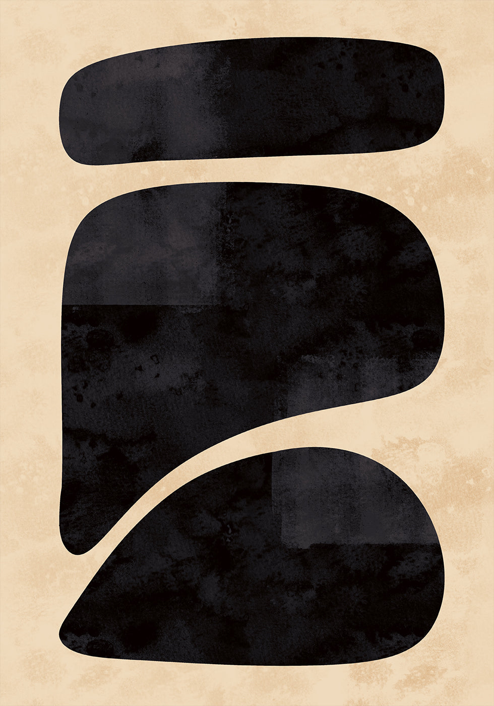 Minimal Black Shapes Plakat