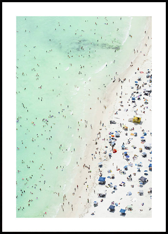 Aerial Beach Print Summer Plakat - Posterbox.dk