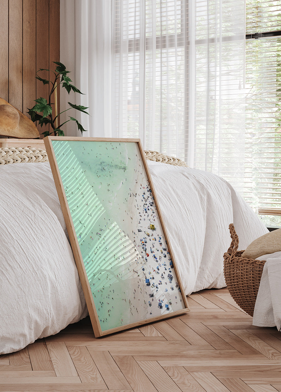 Aerial Beach Print Summer Plakat - Posterbox.dk