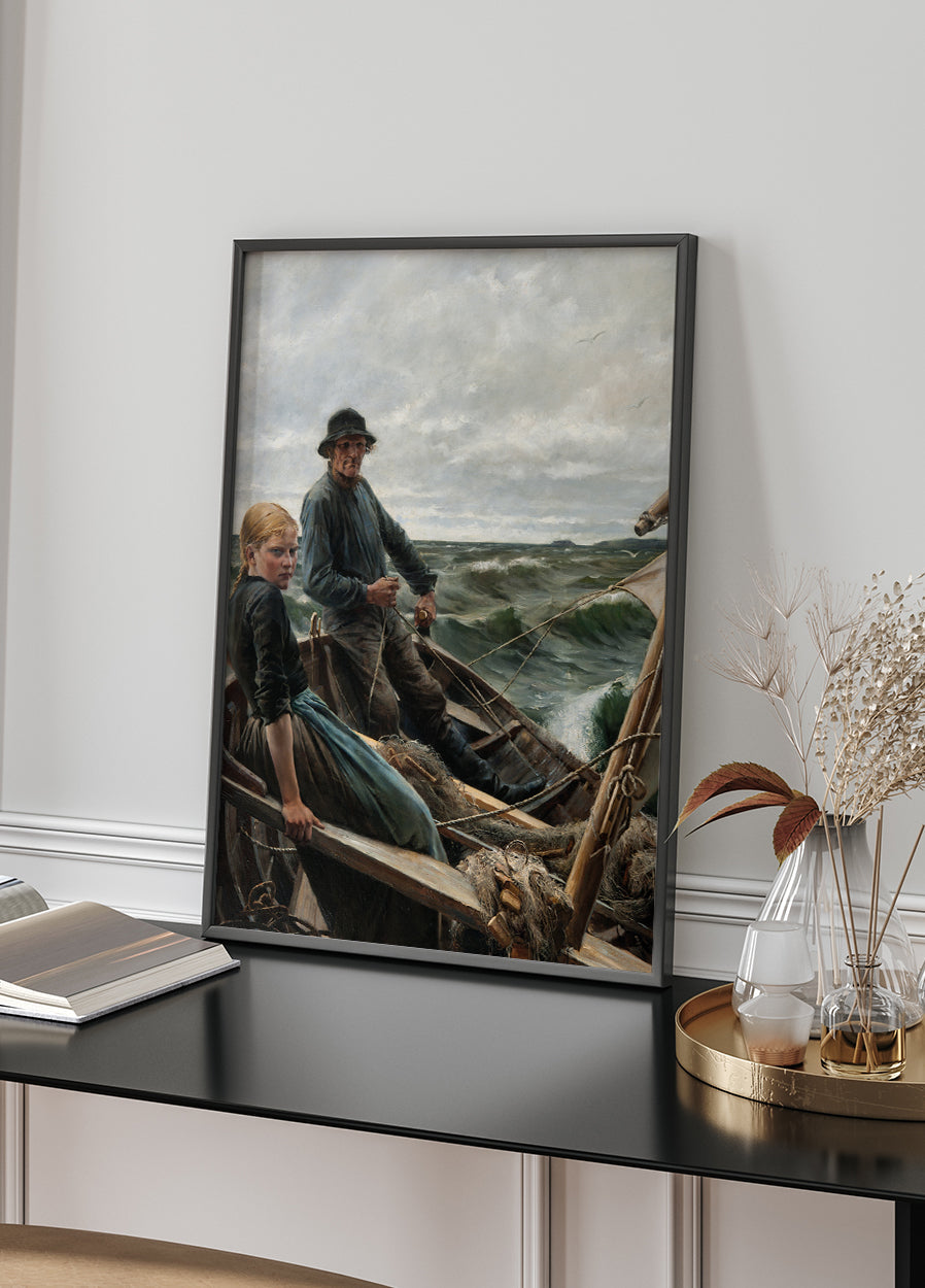 At Sea By Albert Edelfelt Plakat - Posterbox.dk