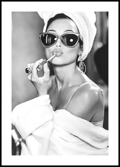 Audrey Hepburn BW Plakat