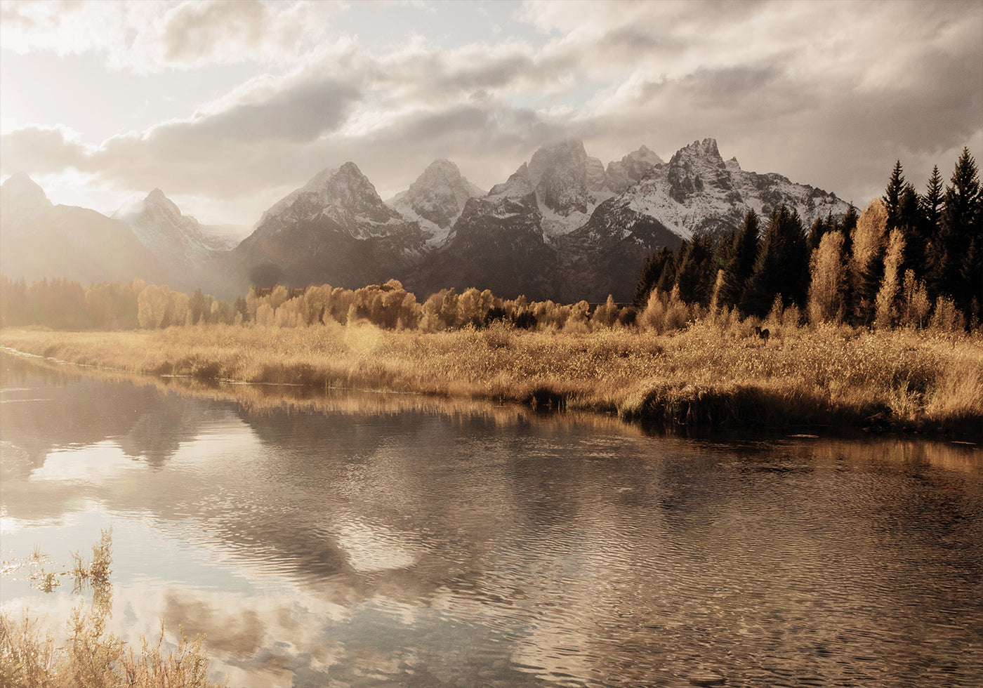 Autumn Morning in the Mountains Plakat