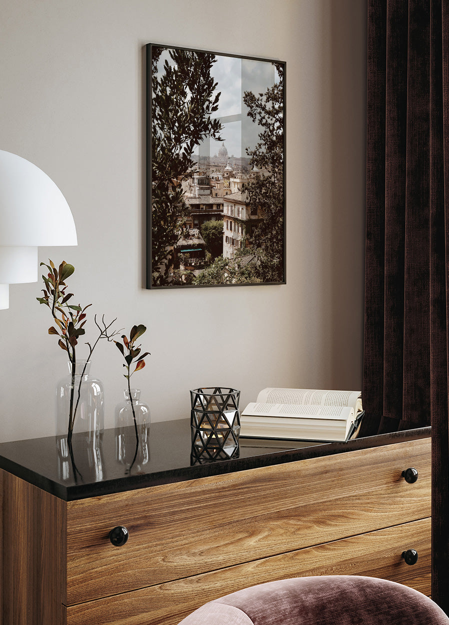 View of Rome with St. Peter's Basilica Plakat - Posterbox.dk