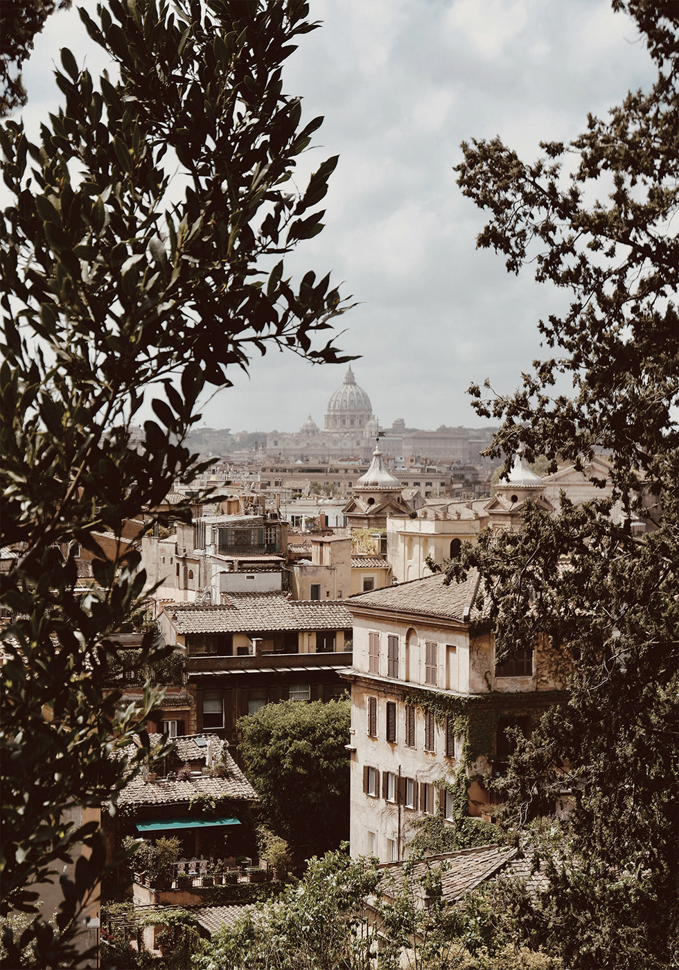 View of Rome with St. Peter's Basilica Plakat