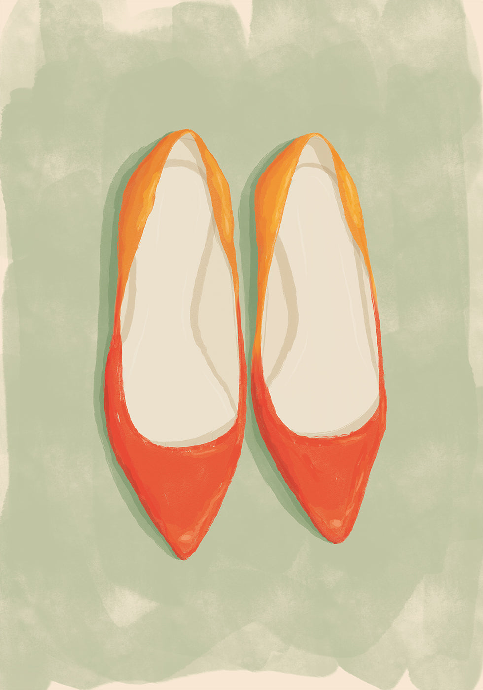 Red Ballet Flats Plakat