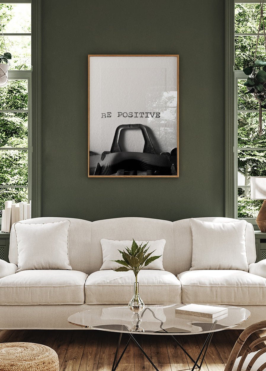 Be Positive Plakat - Posterbox.dk