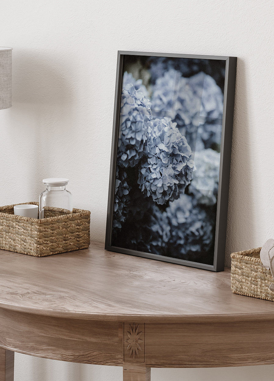 Blue Hydrangea Plakat - Posterbox.dk