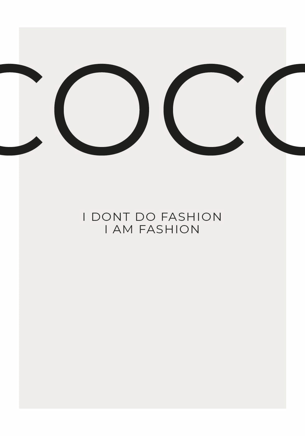 Coco's Fashion Statement Plakat