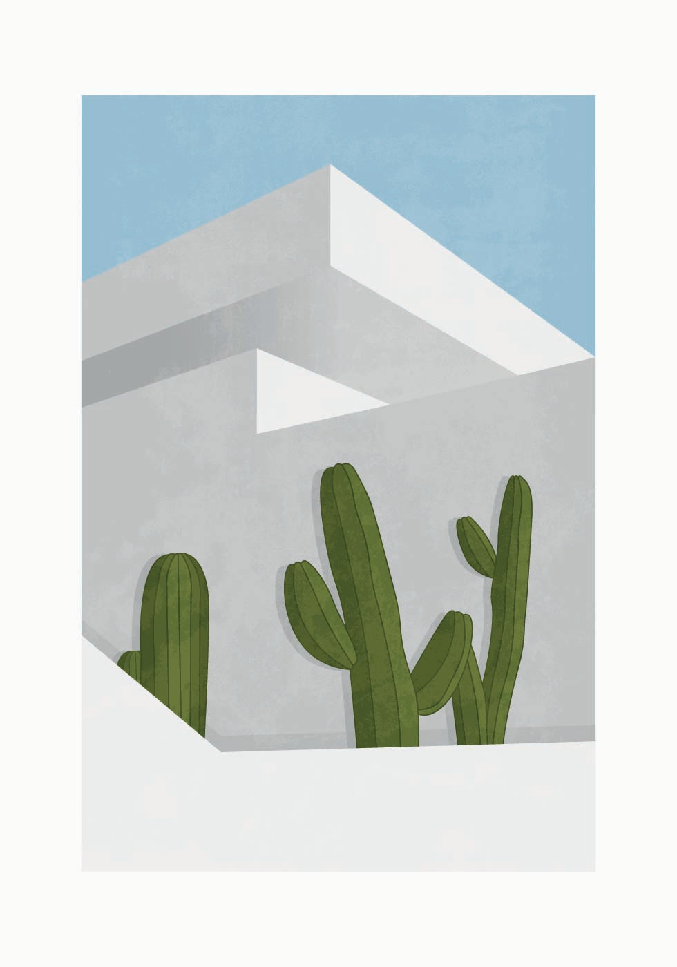 Cactus Shadows, Modern Desert Architecture Plakat