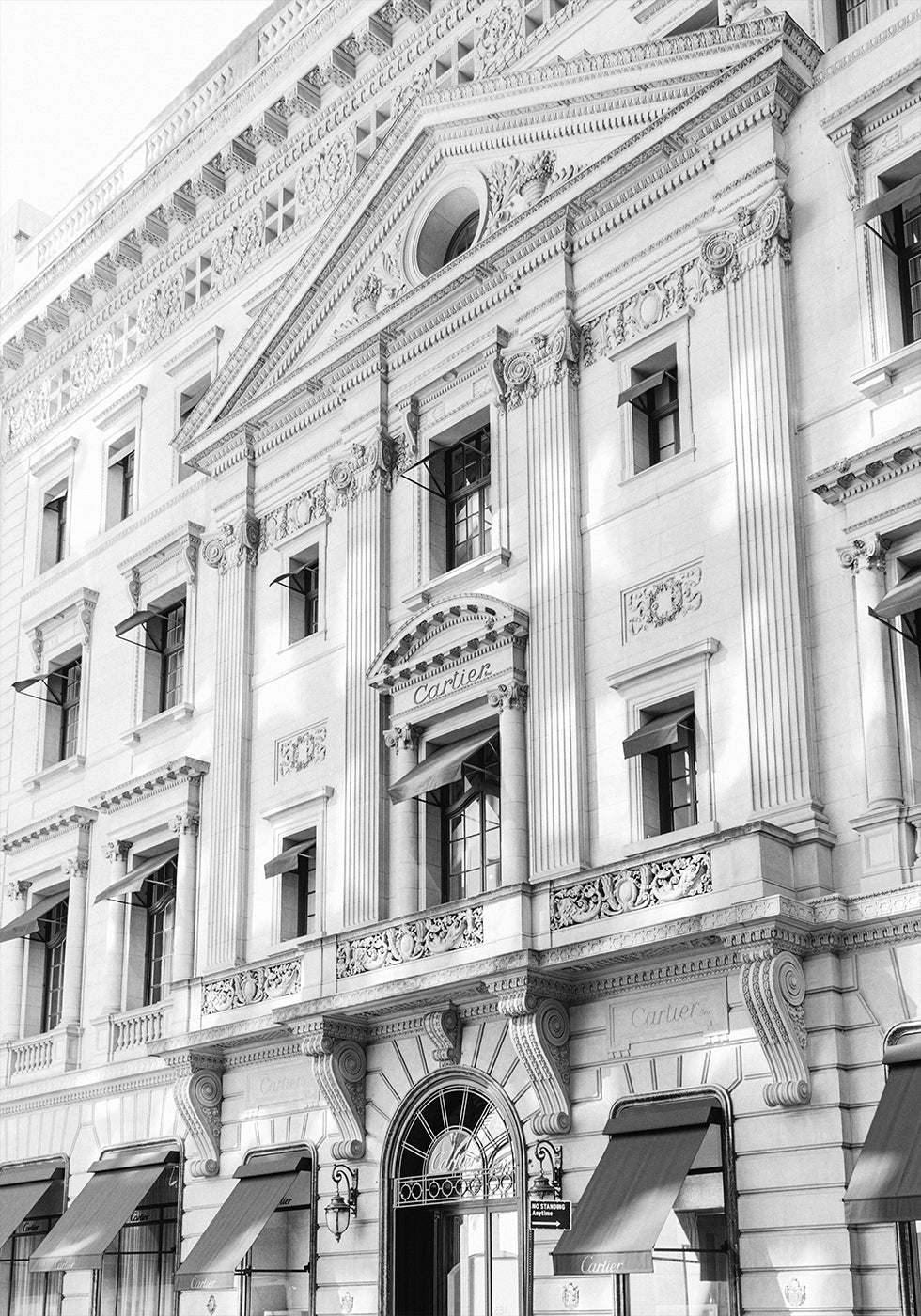Cartier New York Boutique Black & White Plakat