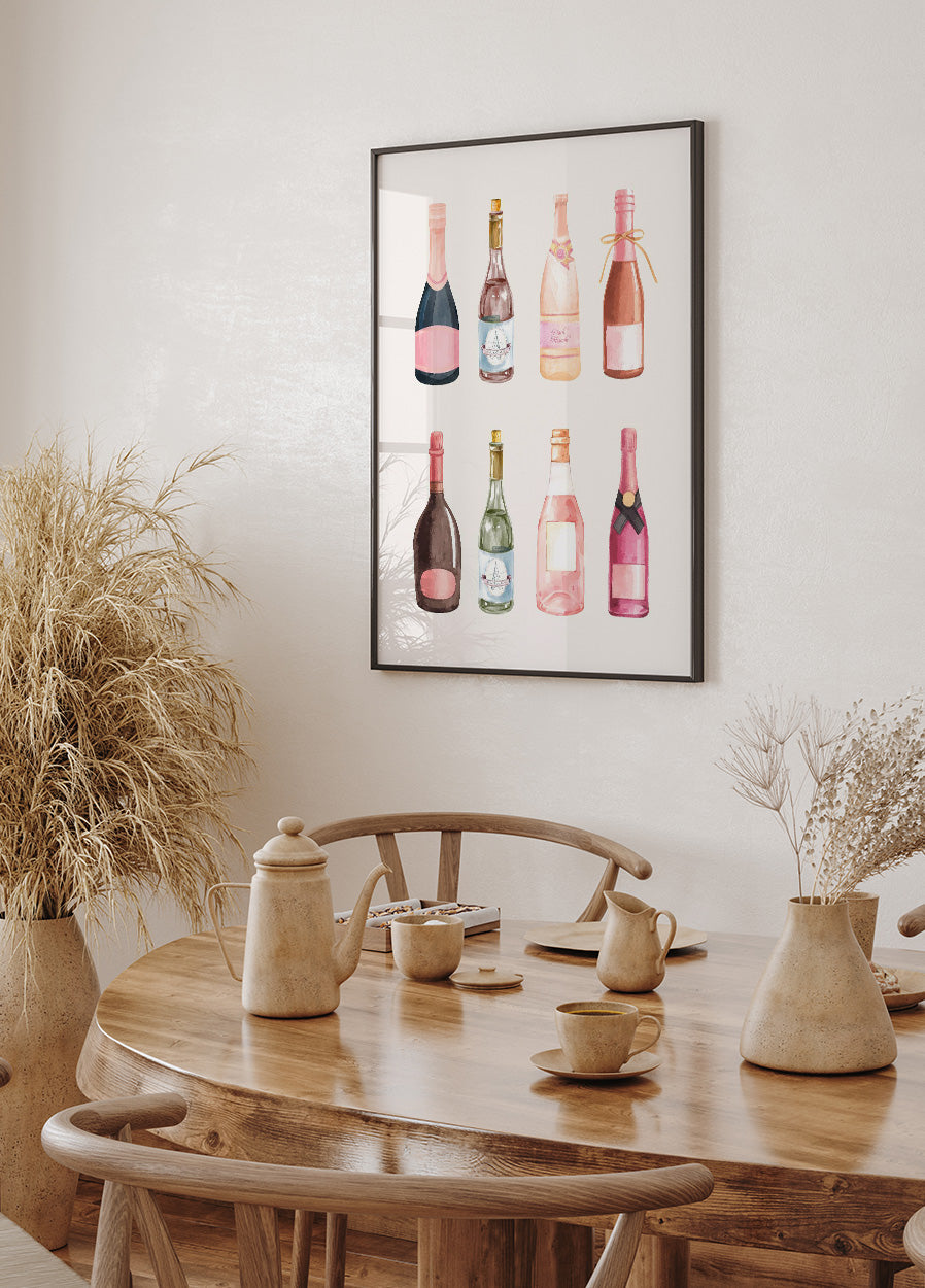 Champagne Bottles Plakat