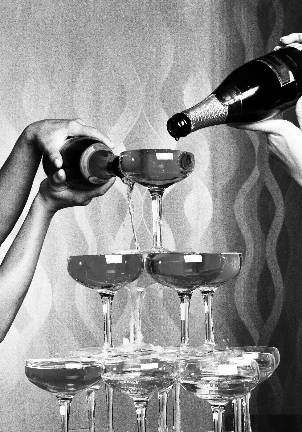 Champagne Glasses Print Plakat - Posterbox.dk