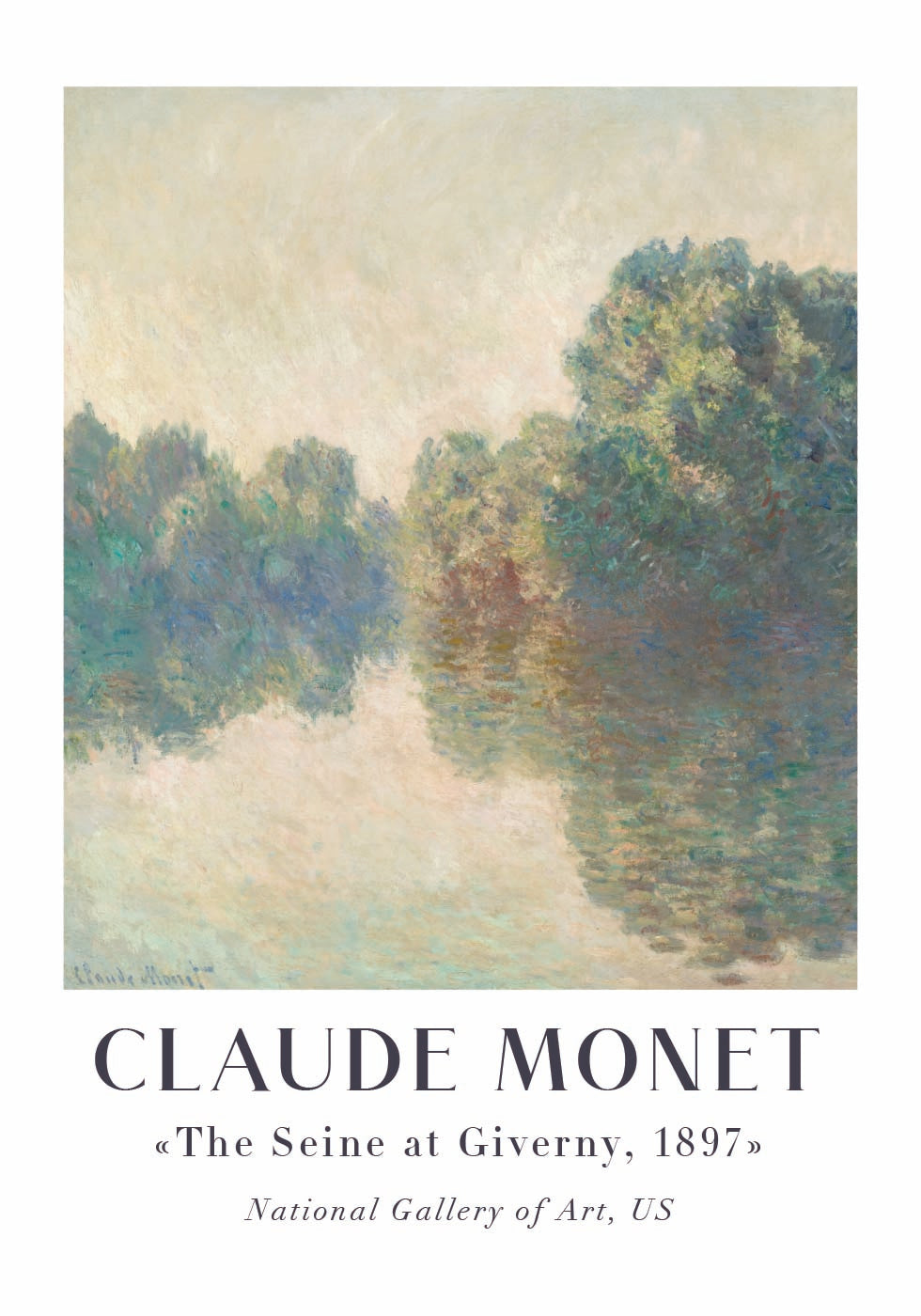 Claude Monet The Seine at Giverny Plakat