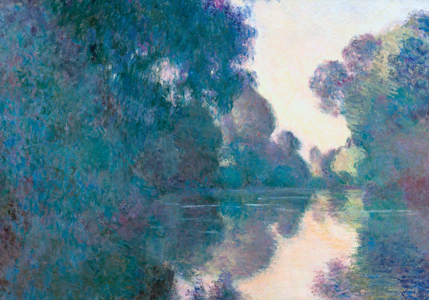 Claude Monet - Morning on the Seine near Giverny Plakat