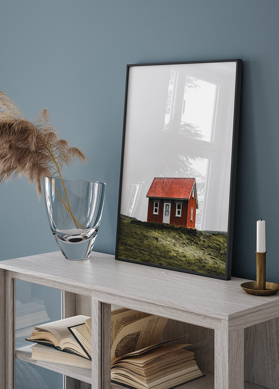 Hytte på Island Plakat - Posterbox.dk