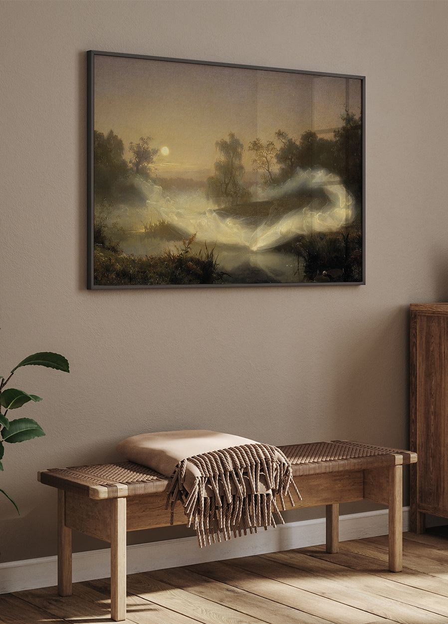 Dancing Fairies By August Malmström Plakat - Posterbox.dk