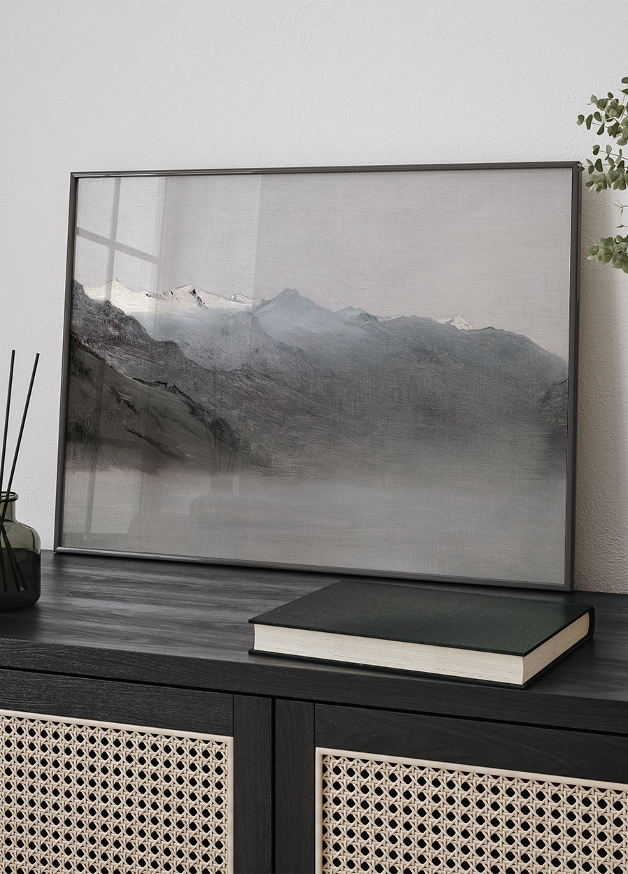 Das Gasteinertal Im Nebel By Anton Romako Plakat - Posterbox.dk