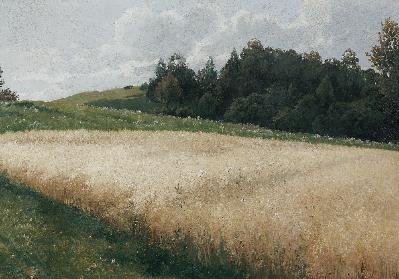 Das Haferfeld By Adolf Kaufmann Plakat - Posterbox.dk