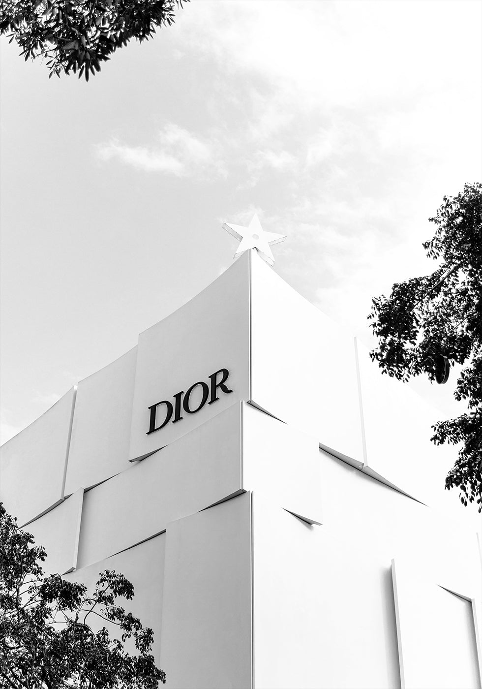 Dior Miami Boutique Black & White Plakat
