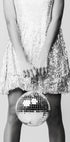 Woman with Discoball Plakat - Posterbox.dk