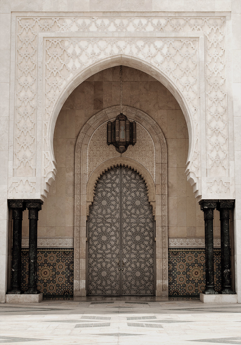 Door of the Hassan II Mosque, Casablanca Plakat