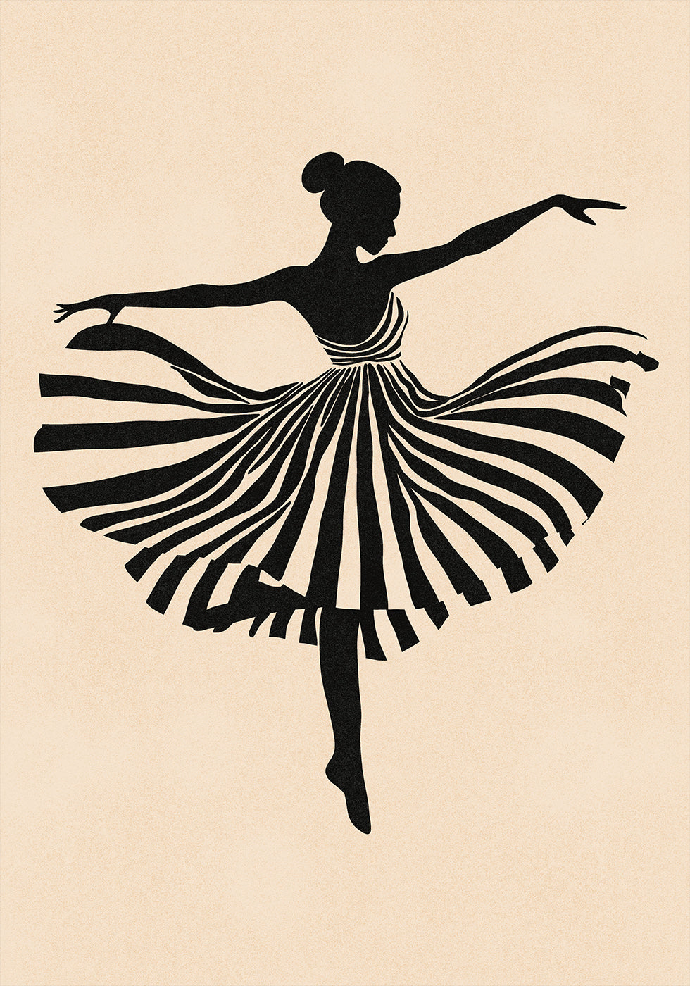 Dancing Silhouette Plakat