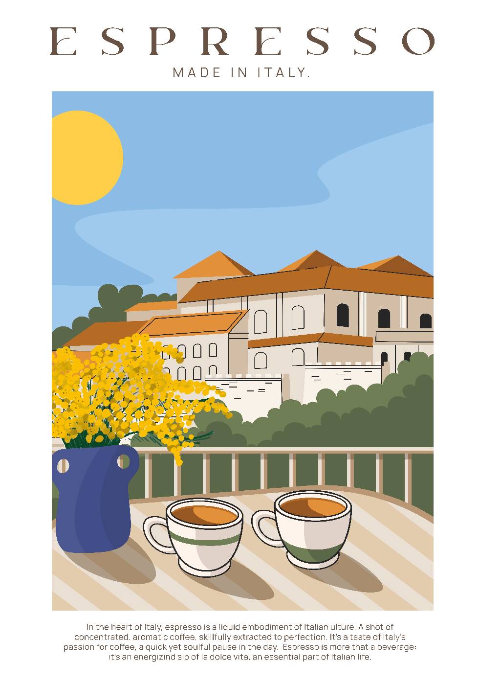 Espresso Italy Plakat - Posterbox.dk