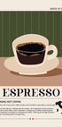 Espresso Strong Coffee Plakat - Posterbox.dk