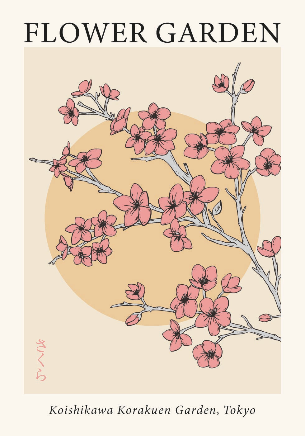 Flower Garden Tokyo Plakat - Posterbox.dk