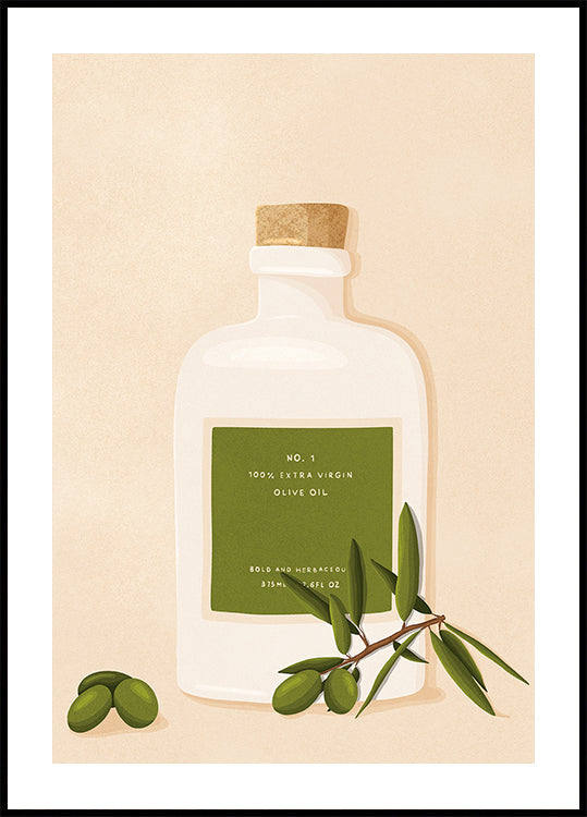 Olive Oil Bottle Plakat