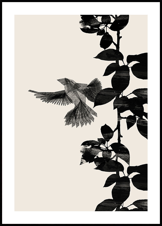 Bird Botanical a 20x30 Plakat