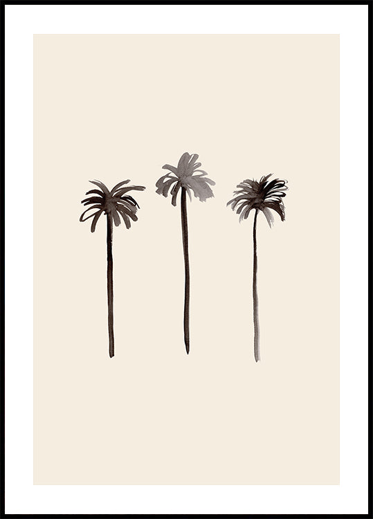 Palm Trees Ink Plakat