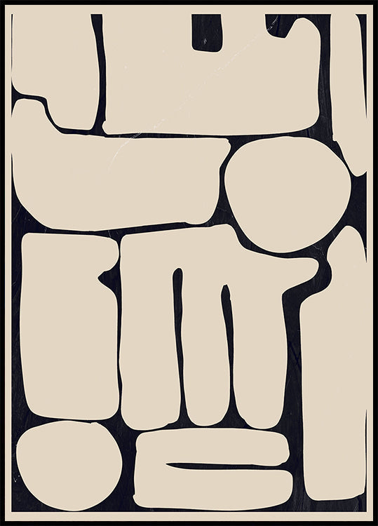 Modern Abstract Minimal Shapes 161 Plakat