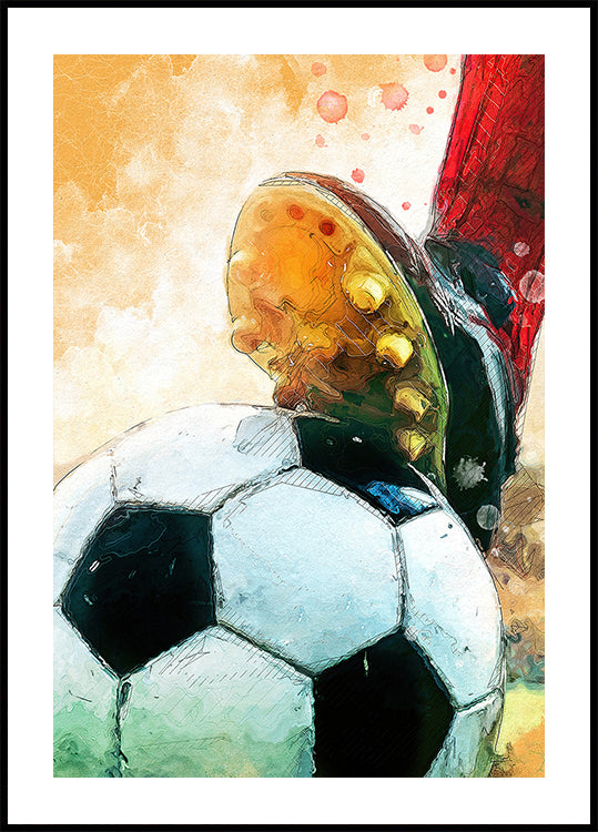 Football 1 sport art Plakat