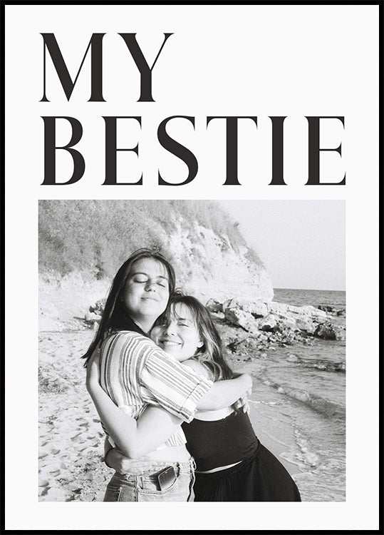 My Best Friend Personalized Photo Plakat