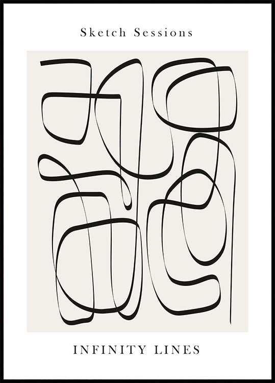 Infinity Lines Plakat - Posterbox.dk