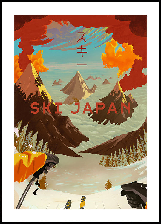 Ski Japan Plakat