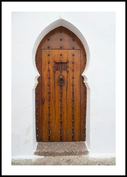 Traditional Arabic Wooden Door Plakat