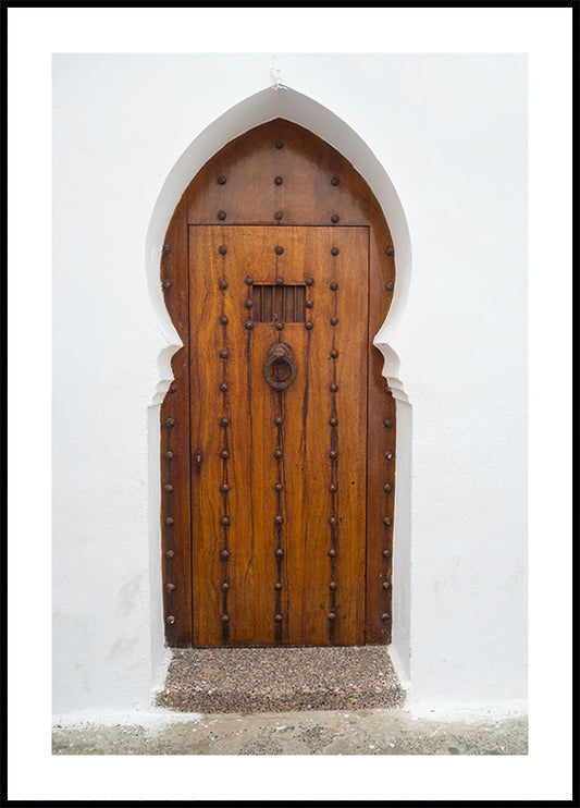 Traditional Arabic Wooden Door Plakat