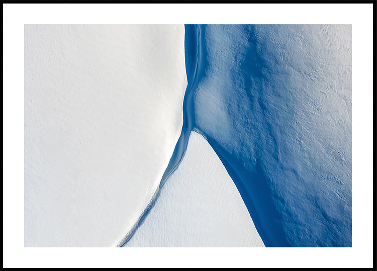 White and Blue Plakat