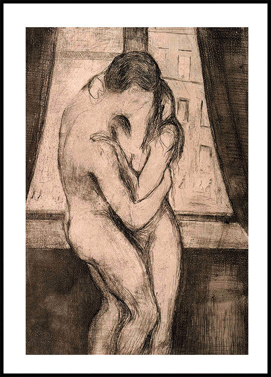 The Kiss By Edvard Munch Plakat - Posterbox.dk