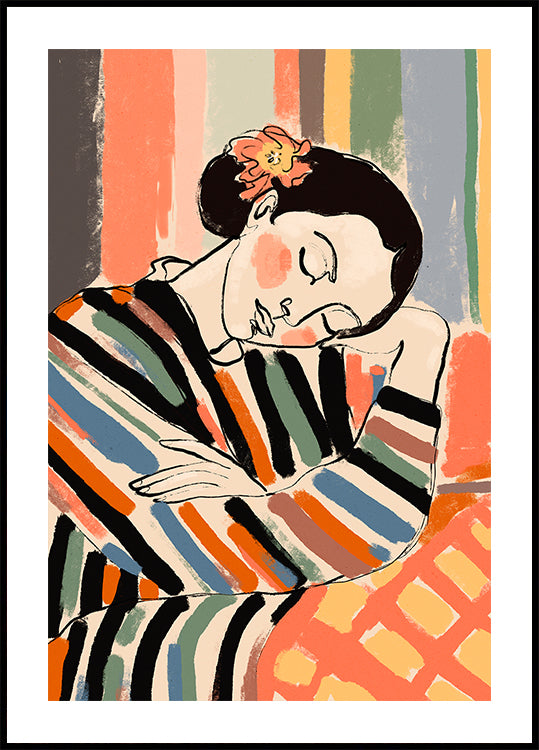 Striped Serenity Plakat