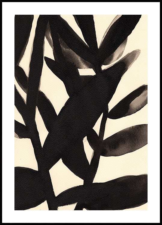 Branches in Black and Beige II Plakat