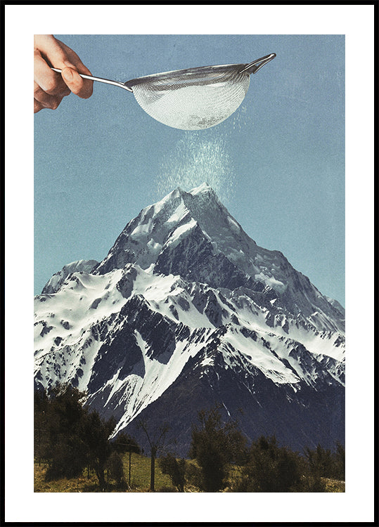 Sifted Summit - Snow Sugar on Mountain Peak Plakat