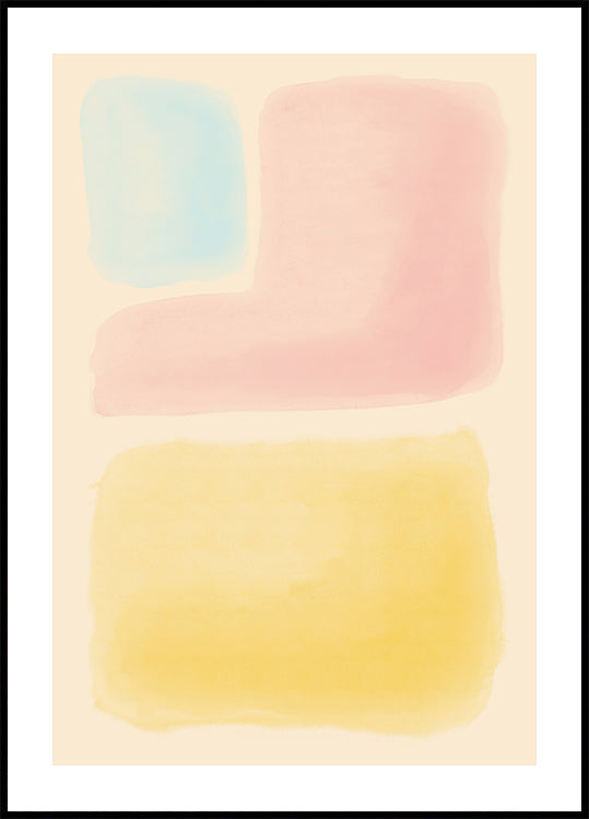 Soft Watercolor Shapes Plakat