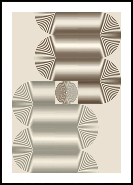 Layered Arch Lines Plakat