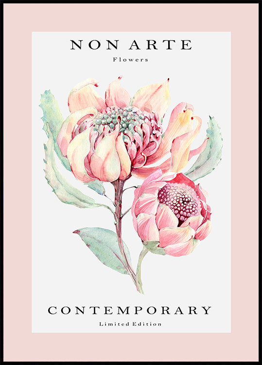 Non Arte rose flower Plakat