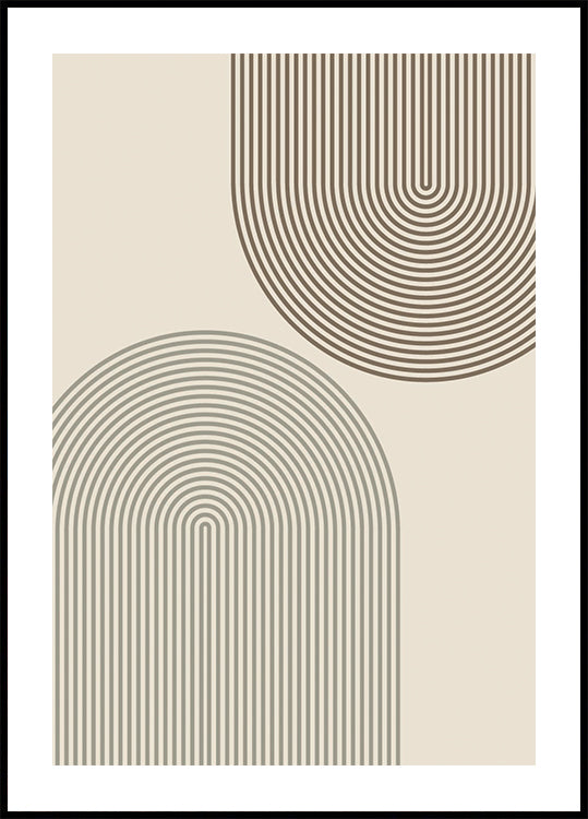 Minimal Arch Lines Plakat