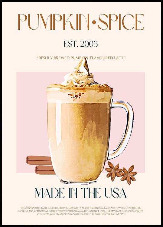 Autumn Latte Delight Plakat